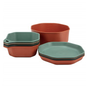 Set de vaisselle Gerber Compleat Tableware Set rouge / vert