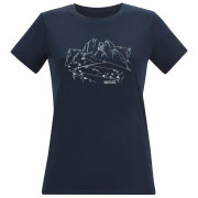 T-shirt femme Regatta Womens Fingal Stretch bleu foncé Navy