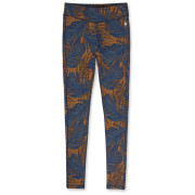 Sous-vêtements fonctionnels femme Smartwool W Merino 250 Baselayer Pttrn Bottom Bxd bleu / orange DeepNavyPalm