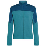 Sweatshirt fonctionnel homme Icebreaker Men Merino Blend 300 RealFleece™ Descender LS Zip bleu clair Topaz/Atlant/Cb