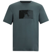 T-shirt homme Regatta Fingal Stretch vert foncé Dark Storm