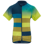 Maillot cyclisme enfant Silvini Mazzani bleu / jaune navy-lime