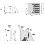 Tente familiale 5 personnes Easy Camp Brimnes 5 Air