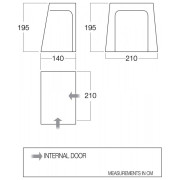 Cabine tente Vango BR001 - Drive Away Awning Bedroom