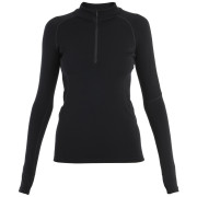 T-shirt fonctionnel femme Icebreaker Women 300 MerinoFine™ Polar LS Half Zip noir Black