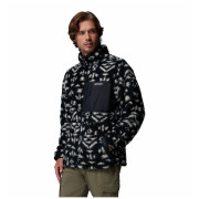 Sweat-shirt homme Columbia Winter Pass™ Reversible Fleece noir Black Geostripe Tonal, Black