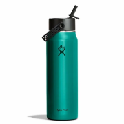 Thermos Hydro Flask 32 Oz Lightweight Wide Flex Straw Cap vert Emerald Green