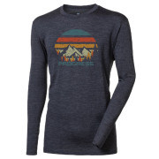 T-shirt fonctionnel homme Progress Loki "Landscape" gris šedý melír