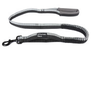 Laisse avec amortisseur Mountain Paws Stretch Dog Lead noir Black