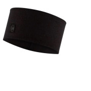 Bandeau Buff Merino Wide Headband vert Solid Black