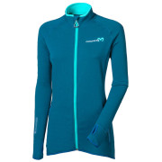 Veste polaire fonctionnelle femme Progress Tispa Merino bleue petrol