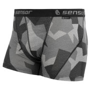 Caleçons fonctionnels homme Sensor Merino Impress noir / gris Black/Camo