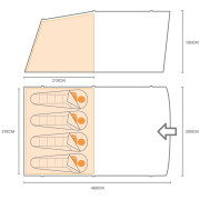 Tente gonflable Regatta Kolima V3 4