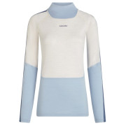 T-shirt fonctionnel femme Icebreaker Women Mer 200 Oasis+ LS High Neck blanc / bleu Zin/Ecrht/Dw/Cb
