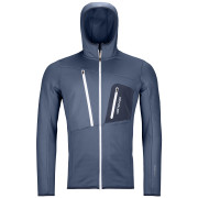 Sweat-shirt homme Ortovox Fleece Grid Hoody M 2023 bleu foncé NightBlue