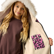 Manteau imperméable pour enfant Regatta Junior Waterproof Changing Robe Pro Pink