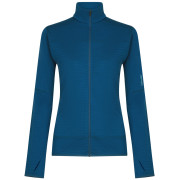 Veste polaire fonctionnelle femme Icebreaker Women Merino Blend 300 RealFleece™ Descender LS Zip bleu Atlantis