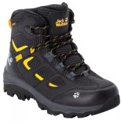 Chaussures enfant Jack Wolfskin Vojo Texapore Mid K noir / jaune black / burly yellow