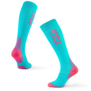 Chaussettes de compression Zulu Run Compression W bleu / rose