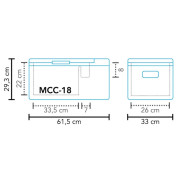 Réfrigérateur à compresseur Mestic Compressor MCC-18 AC/DC