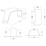 Auvent tente Outwell Wakefield L Tent Connector
