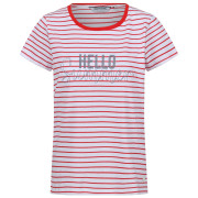 T-shirt femme Regatta Odalis II banc / rouge Whi/MiaRdStr