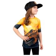 T-shirt fonctionnel enfant Drexiss All Sunset Yellow Coolmax jaune / noir