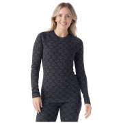 T-shirt fonctionnel femme Smartwool W Classic Thermal Merino BL Crew Boxed noir / blanc black digi snow