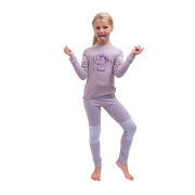 T-shirt fonctionnel enfant Sensor Merino DF Planet Mystic Violet