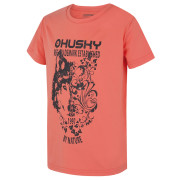 T-shirt enfant Husky Tash K rose Pink