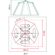 Tente Coleman Cortes Octagon 8 Blue