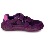 Chaussures barefoot toutes saisons pour enfant Bugga Safi Dark Purple violet tmavě fialová