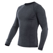 T-shirt fonctionnel homme Sensor Merino Bold dl.rukáv gris foncé Anthracite Gray