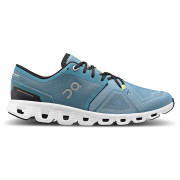 Chaussures de running hommes On Running Cloud X 3 bleue / noir Pewter/White