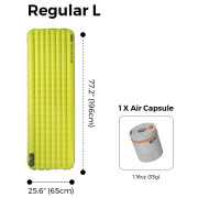 Matelas gonflable Flextail TINY Sleeping Pad R03 AVS - Regular Long 196 cm