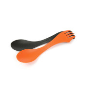 Set de couverts Light My Fire Spork Original 2-pack noir / orange Rustyorange/Slatyblack