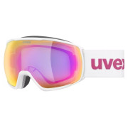 Masques ski Uvex Victorious CV blanc WHITE MATT SL/MIRROR PINK-GREEN S2