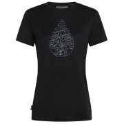 T-shirt femme Icebreaker Women Merino 150 Tech Lite SS Tee Hike Path noir Black