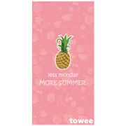 Serviette sechage rapide Towee Ananas 80x160 cm rose Pineeapple