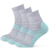 Chaussettes Zulu Merino Women 3-pack turquoise / gris