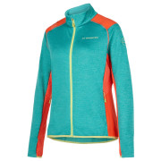 Sweat-shirt femme La Sportiva True North Jkt W bleue Lagoon/Cherry Tomato