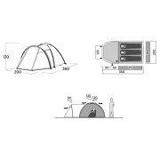 Tente de randonnée Easy Camp Lomsdal 3