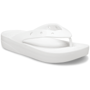 Tongs femme Crocs Classic Platform Flip W blanc White