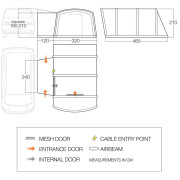 Tente caravane Vango Galli III Air Low