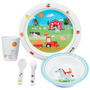 Set de vaisselle enfant Brunner Farm 3+ blanc