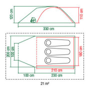 Tente de randonnée Coleman Pingora 3 BlackOut