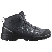 Chaussures randonnée femme Salomon X Braze Mid Gore-Tex noir / gris Ebony / India Ink / Bleached Aqua