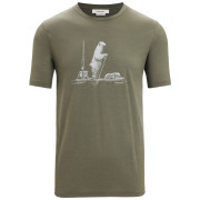 T-shirt fonctionnel homme Icebreaker Men Tech Lite II SS Tee Polar Paddle green Loden