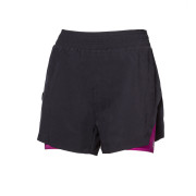 Short femme Progress Carrera Shorts 2v1 noir / rose černá/višňová
