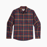Chemise homme Royal Robins Lieback Organic Cotton Flannel L/S bordeau Wine Oak Pld